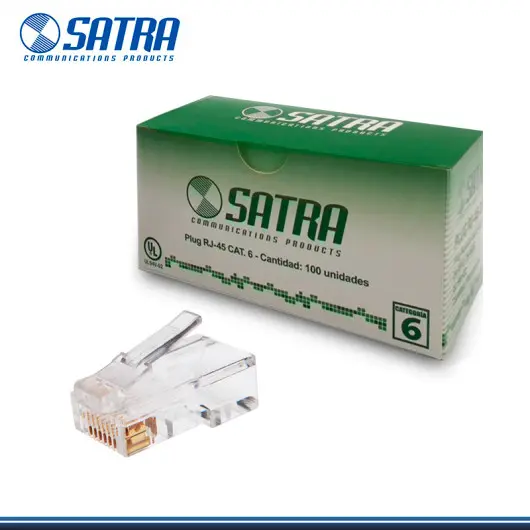 CAJA CONECTORES RJ45 CAT6 SATRA