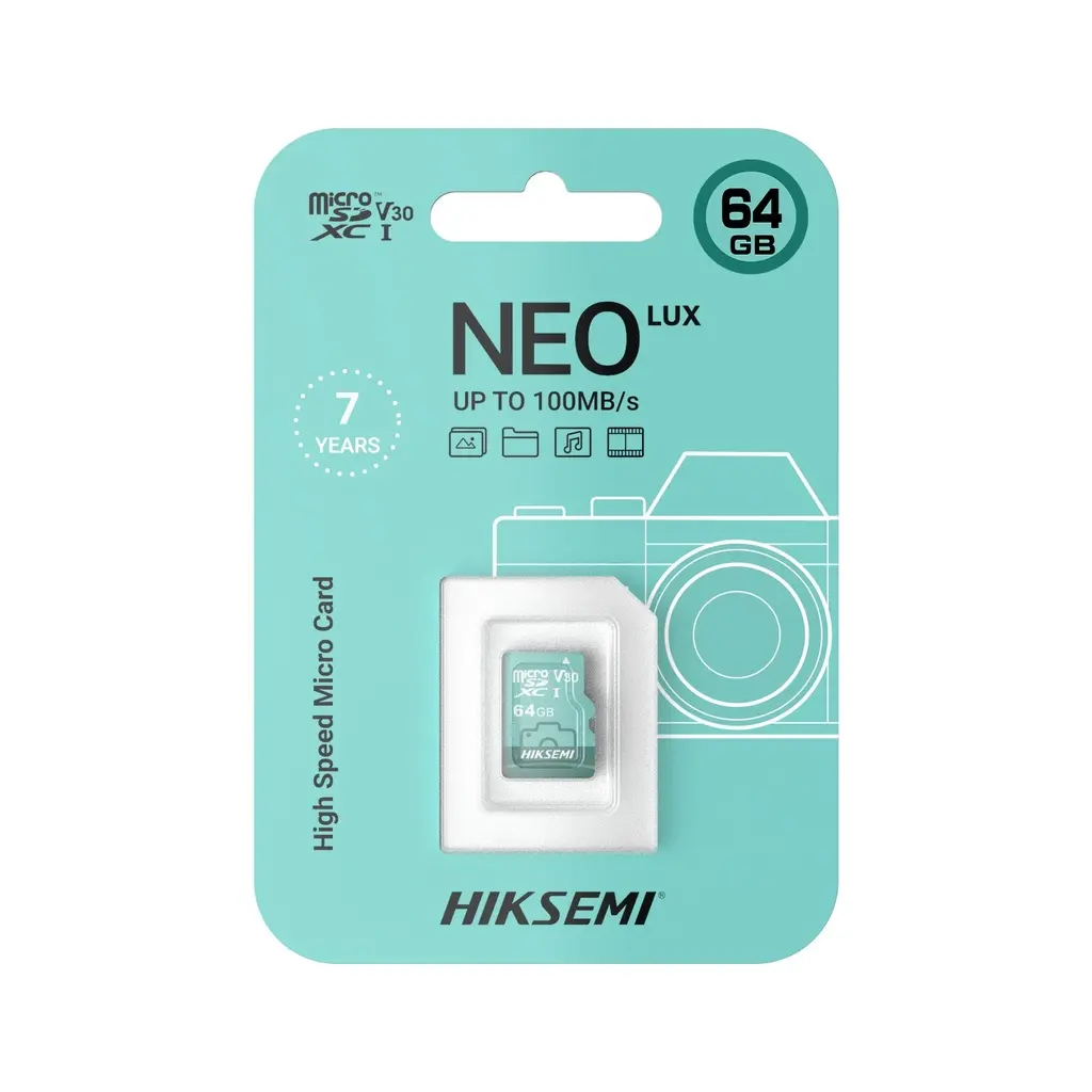 MICRO SD 64GB HIKSEMI NEO LUX