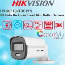 CAMARA TUBO COLOR VU 3K 5MP METALICO | AUDIO | WDR | 2.8mm | IR 20m HK-DS2CE10KF0T-LFS HIKVISION