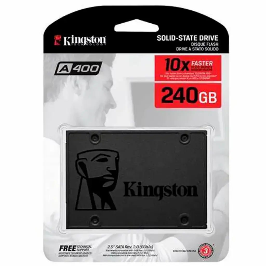 SSD SATA 2.5" KINGSTON A400 240GB