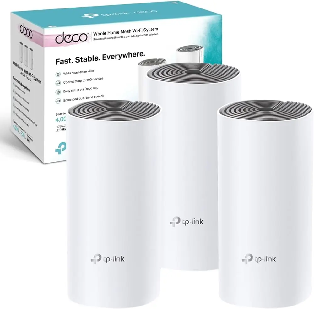 DECO E4-3 AC1200 WIFI MESH TP LINK 370m CUADRADOS
