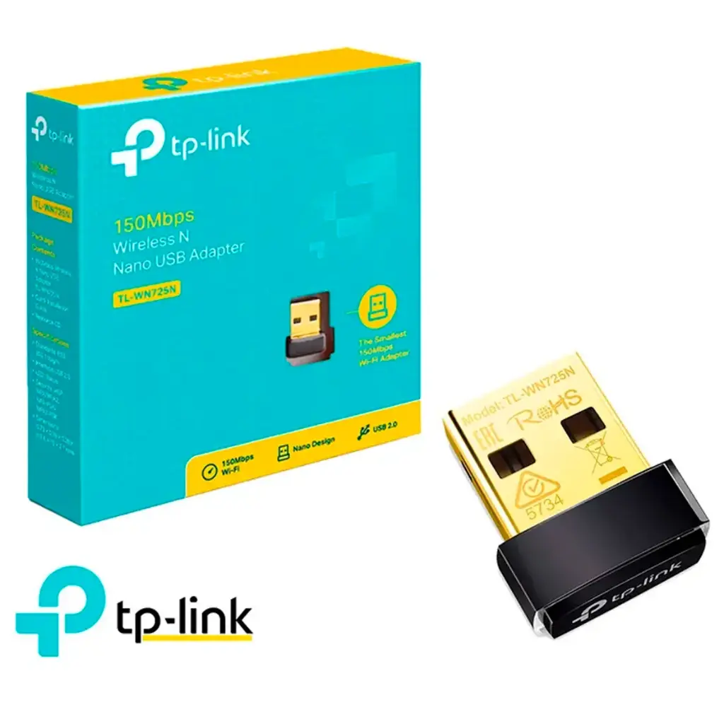 ADAPTADOR USB INALAMBRICO NANO TL-WN725N 150MBPS 2.4GHZ TP LINK