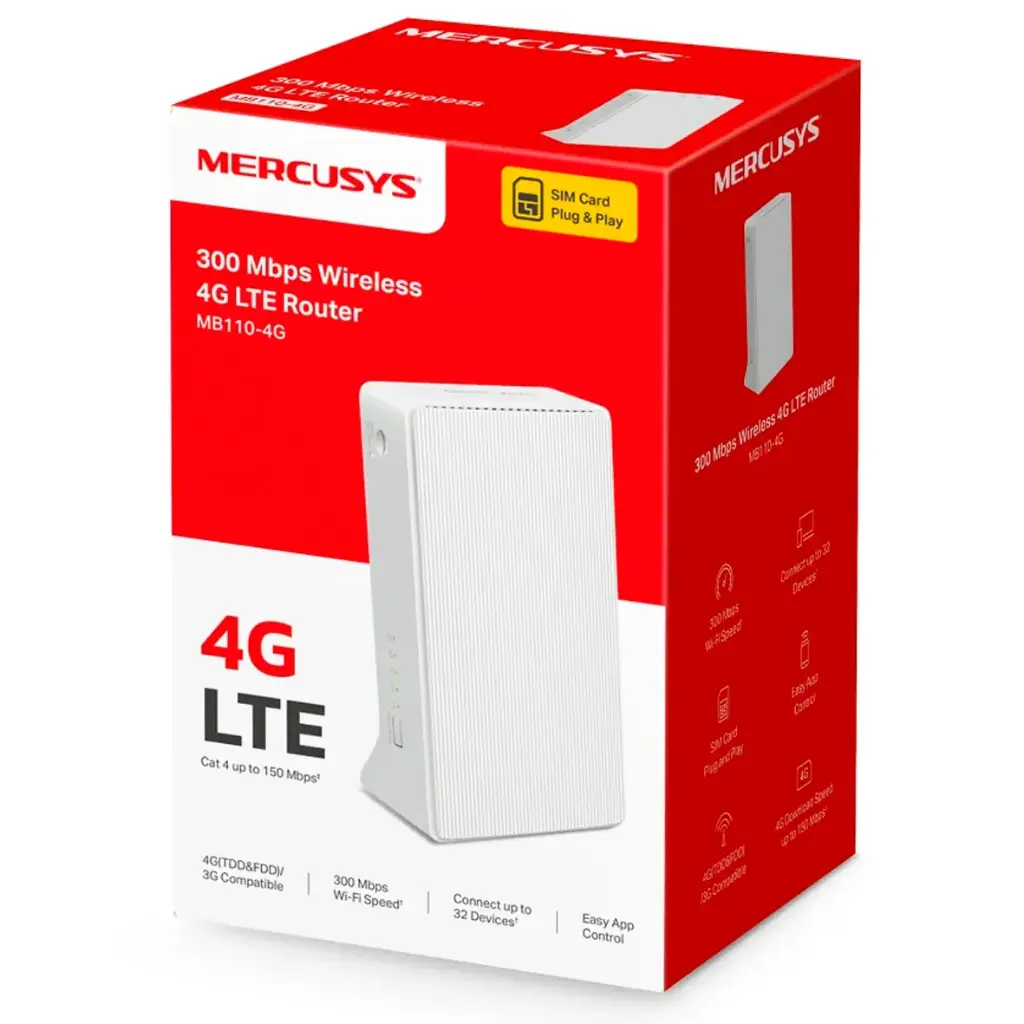 ROUTER 4G LTE WIFI 300Mbps MERCUSYS MB110-4G