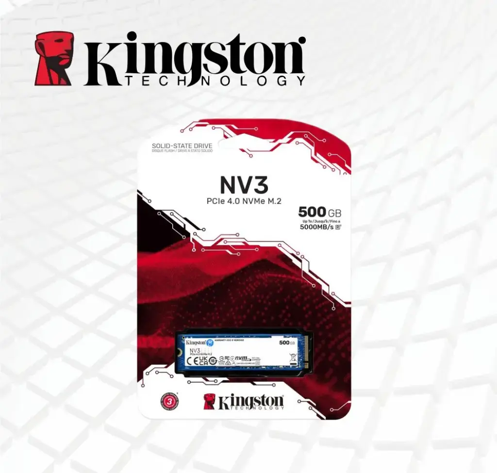 DISCO SOLIDO DE 500GB NV3 PCIe 4.0 NVMe M.2 5000MB/s 