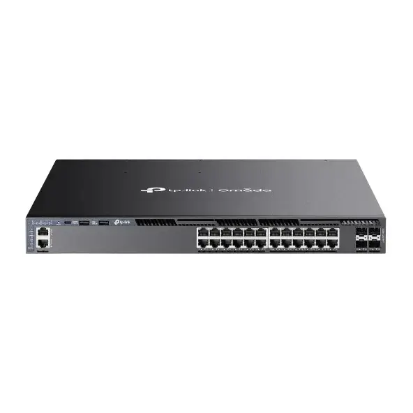OMADA SWITCH STACKABLE L3 DE 24 PUERTOS GIGABIT POE+ Y 4 PUERTOS SFP+ A 10G