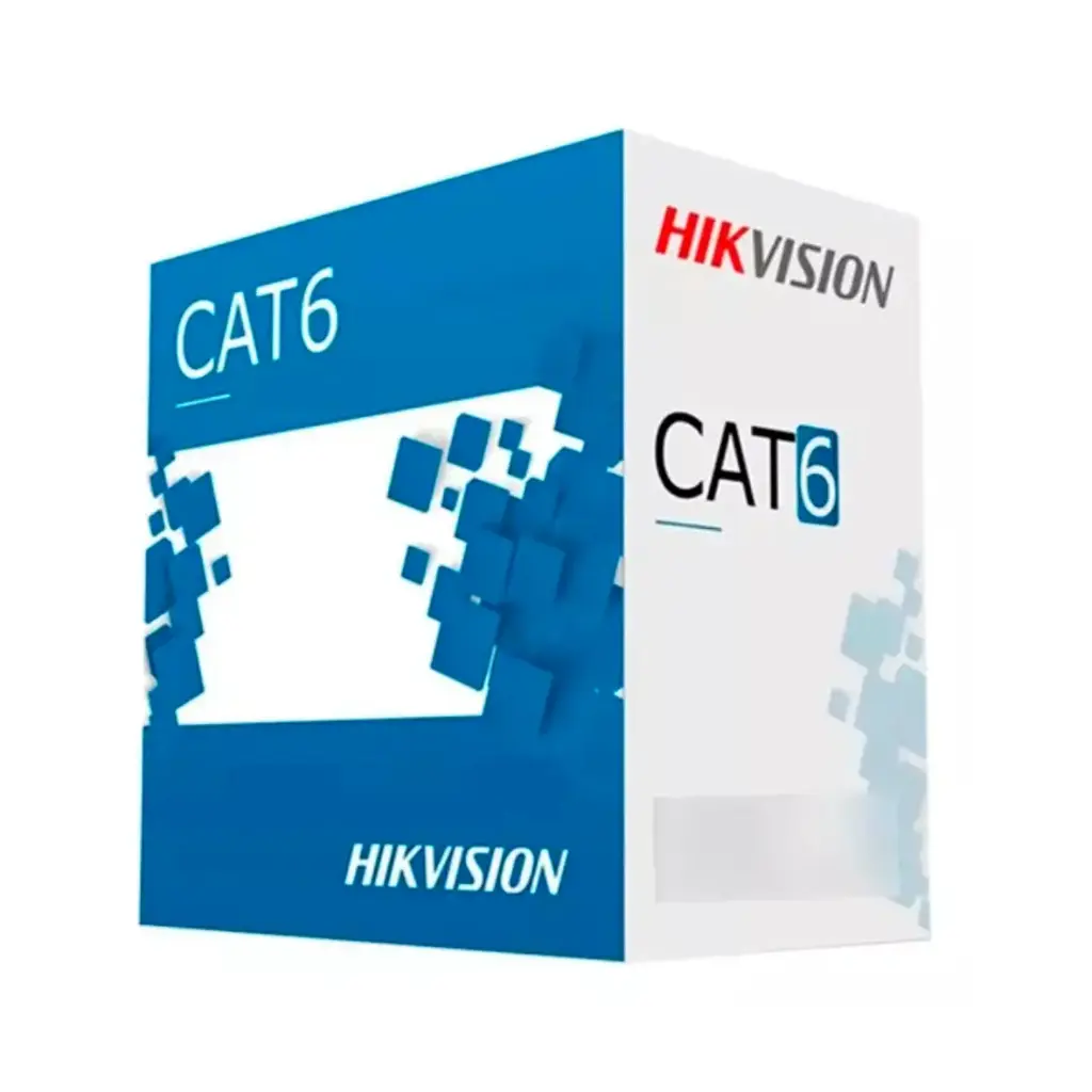 ROLLO DE CABLE UTP CAT6 4 PARES HIKVISION COBRE PURO 