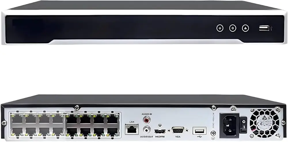 NVR 16CH CON 16 POE HK-DS7616NI-Q2/16P HIKVISION 160Mbps