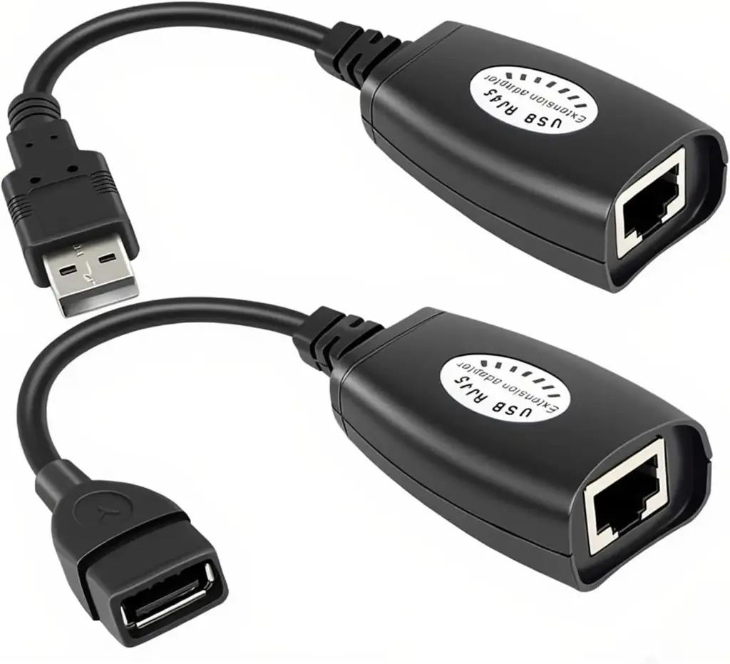 EXTENDER DE USB POR RJ45 HASTA 50M - CON CABLE CAT6 RECOMENDADO