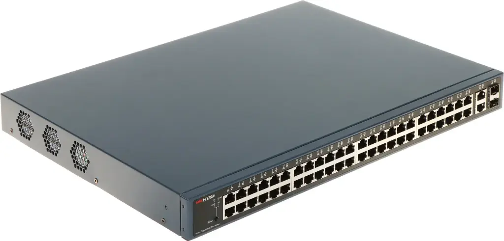 SWITCH ADMINISTRABLE 48 POE ALL 1000M (1G) + 2 UP RJ45 (1G) + 2 UP SFP (1G) - 470W - PROYECTOS HK-DS-3E1552P-SI HIKVISION