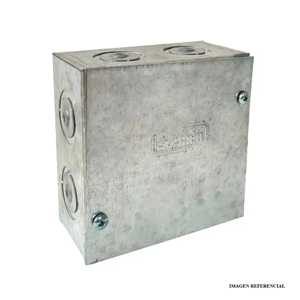 CAJA DE PASE FG 4X4X2"(100X100X50MM) CIEGA E: 0.9MM