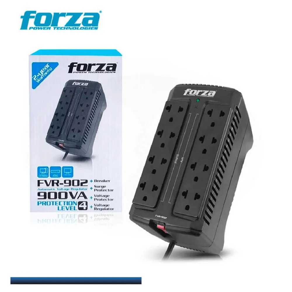 ESTABILIZADOR 8 TOMAS 900VA/450W 220V  FZ-FVR-902 FORZA