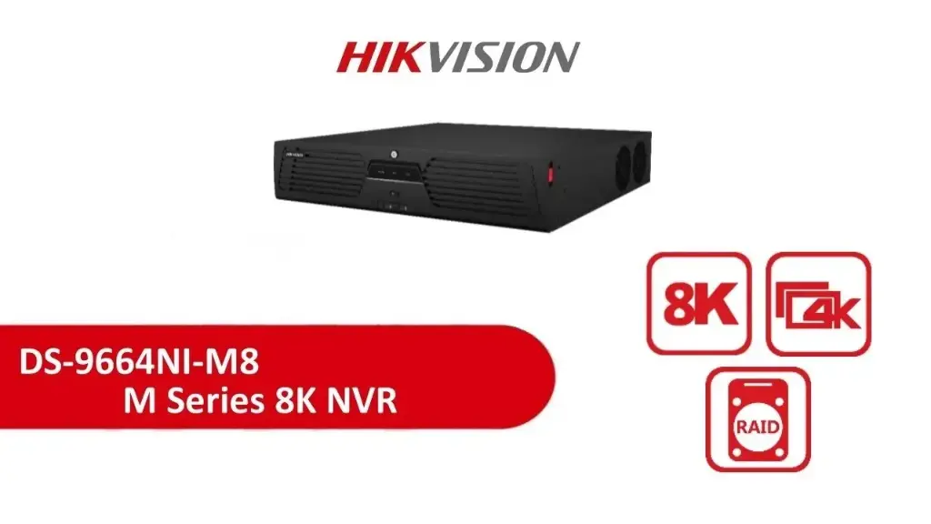 NVR 64CH 8SATA - 220V NVR HIKVISION 64CH con 8 Bahías SATA HK-DS9664NI-M8 | 400Mbps