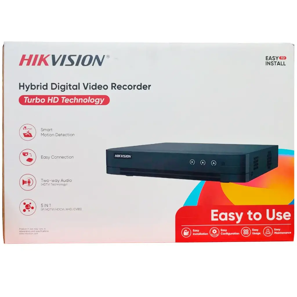 DVR 4CH 1080 LITE HYBRID HIKVISION | SOPORTA Two-way Audio | HK-DS7204HGHI-M1/T