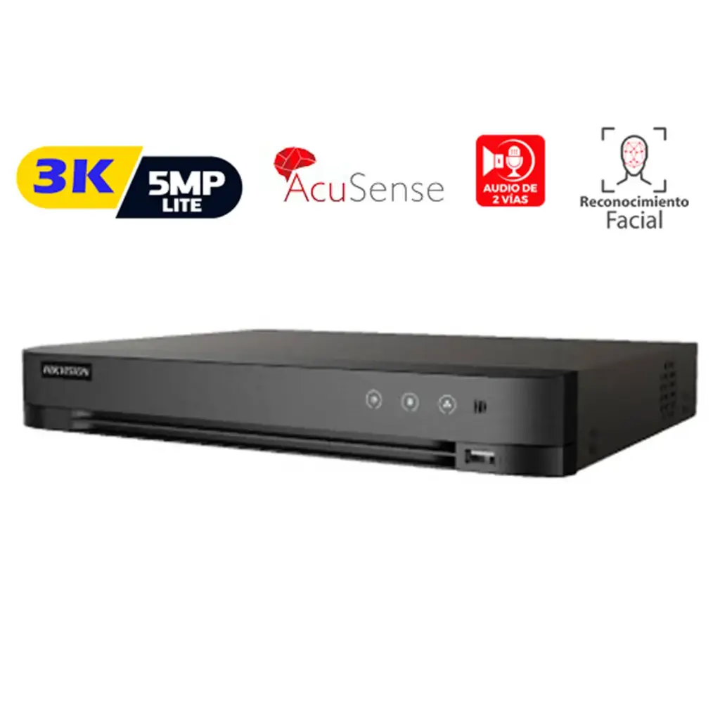DVR 8CH FULL HD HQHI HIKVISION ACUSENSE CON ANALITICA iDS7208HQHI-M1/XT