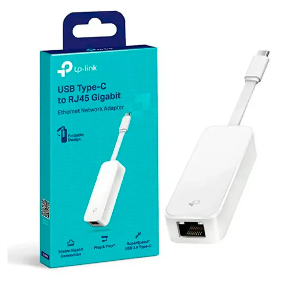 ADAPTADOR DE RED Type-C a RJ45 GIGABIT ETHERNET UE300C TP LINK