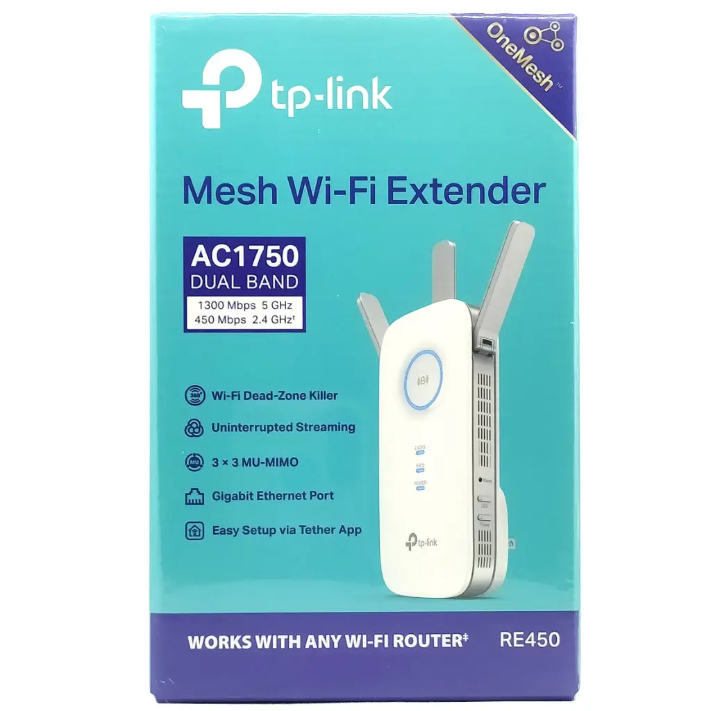 REPETIDOR ACCES POINT DOBLE BANDA AC1750 RE450 TP LINK