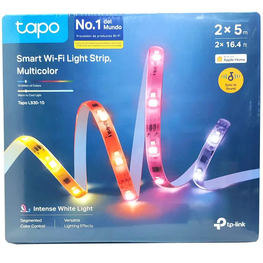 TIRA LED DE 10M MULTICOLOR Wi-Fi INTELIGENTE TAPO L930-10  | SINCRONIZA CON MUSICA | APPLE HOME