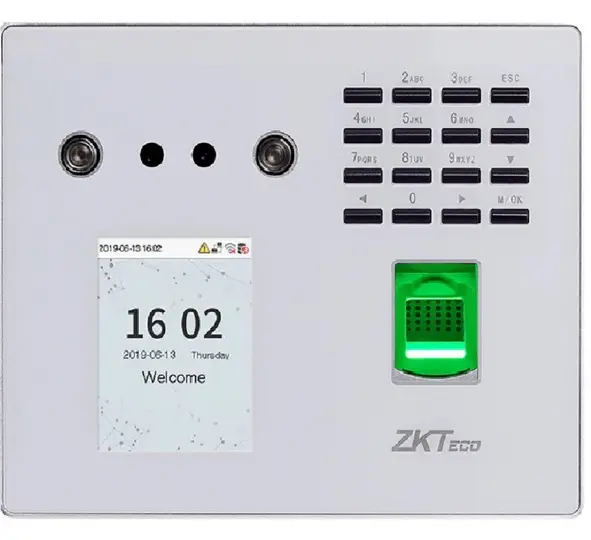 CONTROL DE ASISTENCIA Y ACCESO CON LECTOR DE HUELLA, ROSTRO Y TARJETA ZKTECO MB560-VL/ID