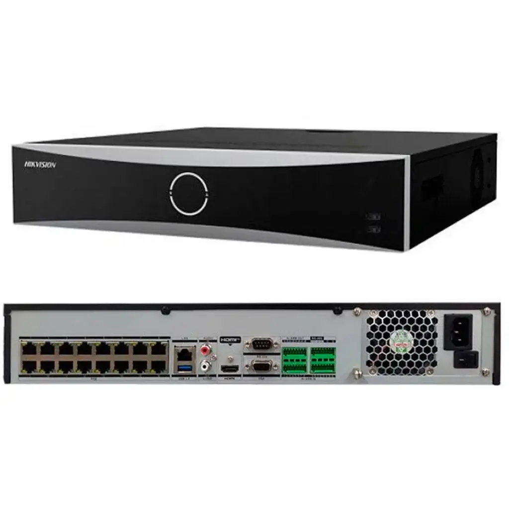 NVR 16CH y 16 POE HASTA 4 HDD AcuSense 4K 1,5U HK-DS7716NXI-K4/16P HIKVISION | 160Mbps