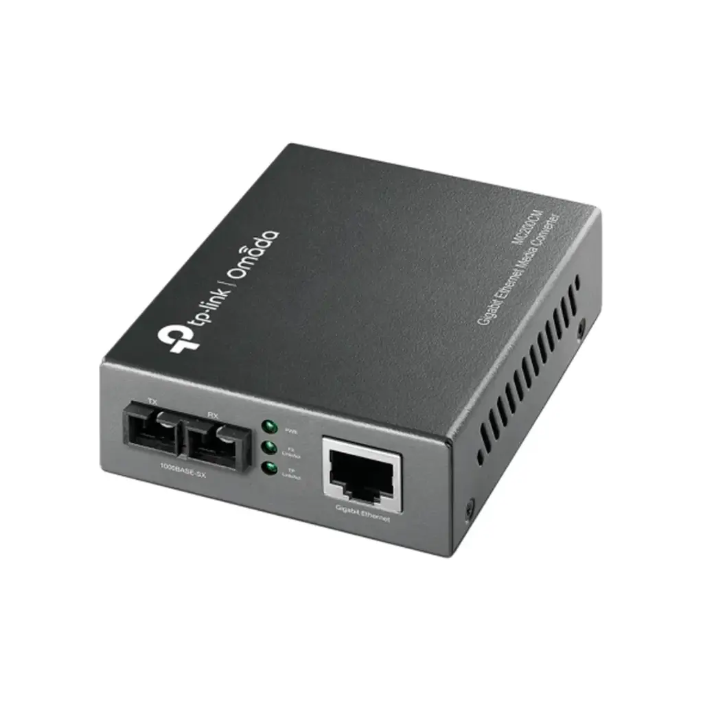 CONVERSOR DE MEDIOS GIGABIT Ethernet OMADA MULTI-MODE MC200CM TP LINK