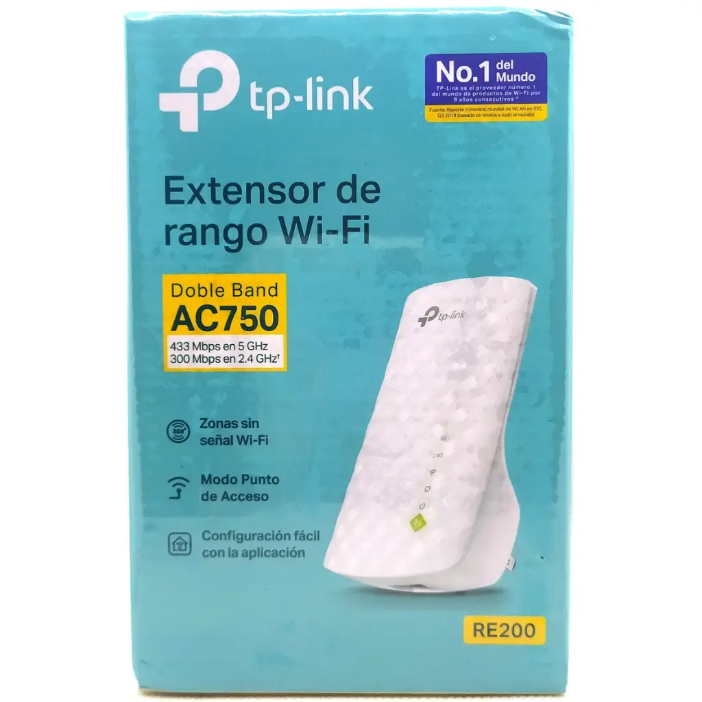 REPETIDOR ACCES POINT DOBLE BANDA AC750 RE200 TP LINK