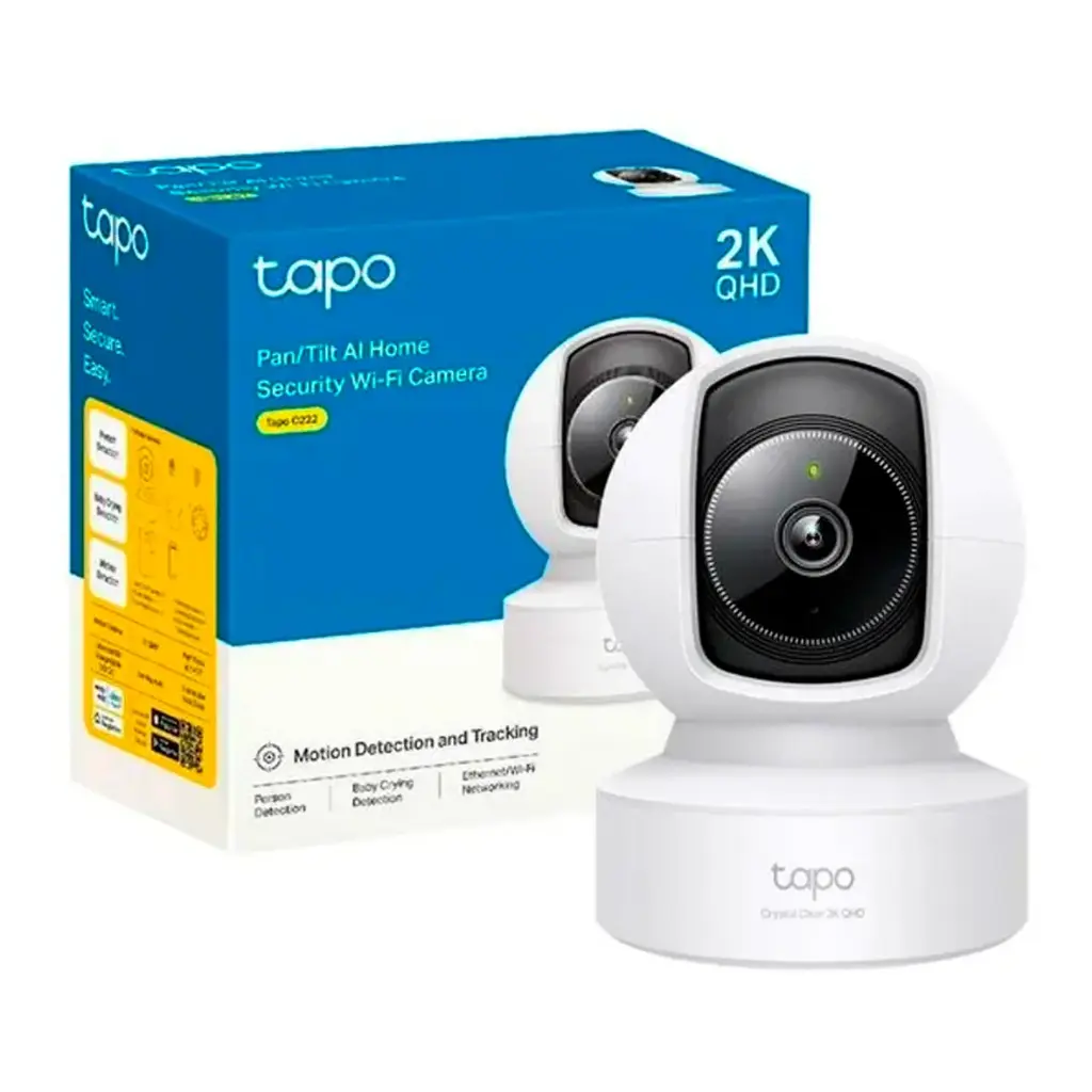 CAMARA DOMO INTERIOR 360 TAPO C222 2K 4MP IP/WIFI