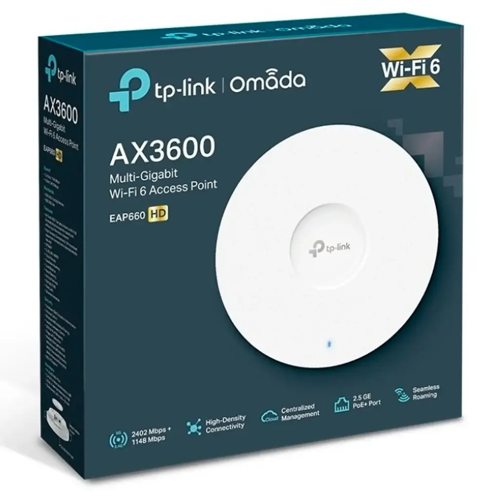 TP-LINK EAP660 HD ACCESS POINT WIFI6 OMADA AX3600 DUAL BAND