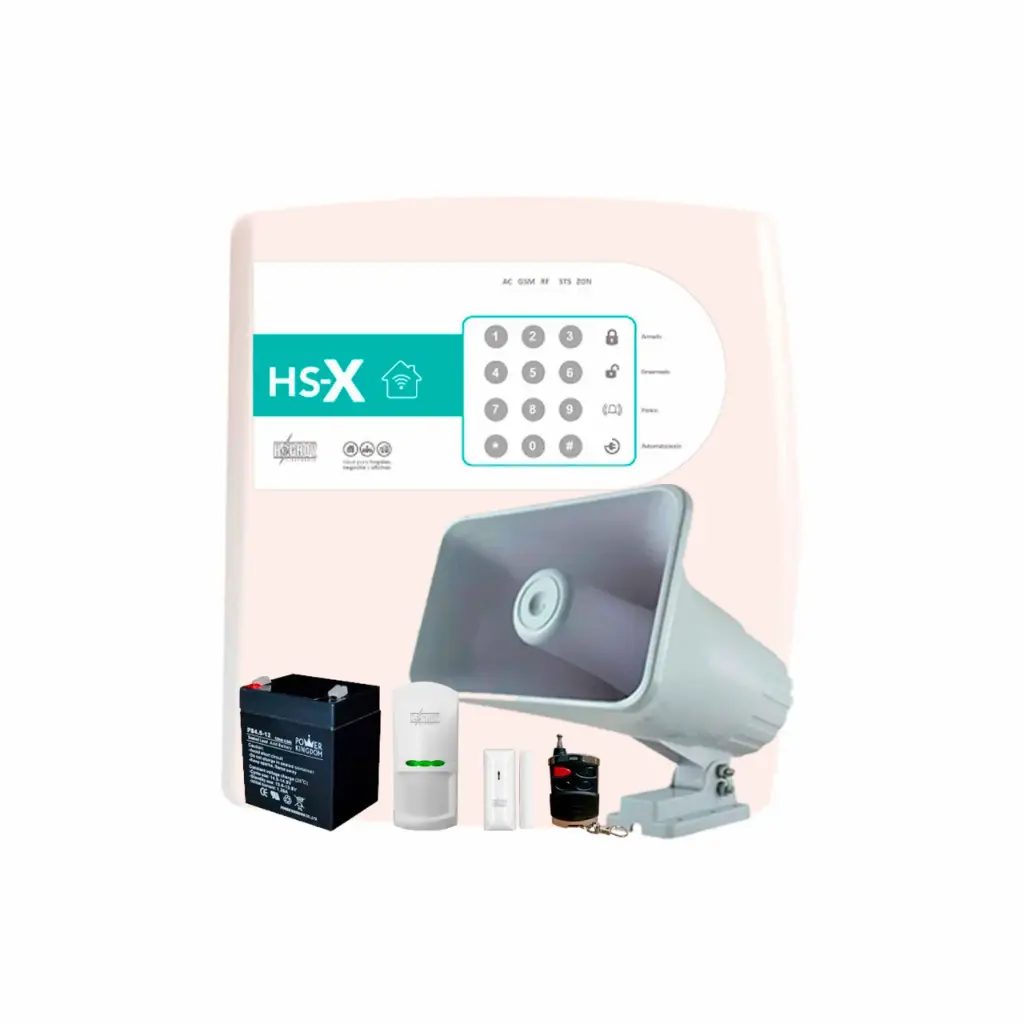KIT ALARMA COMUNITARIA HS-X 4G/LAN HAGROY
