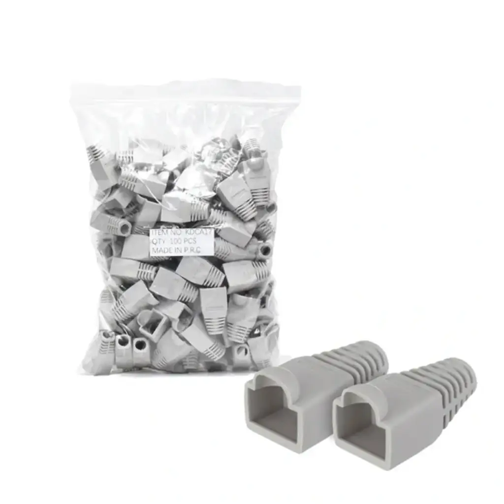 BOLSA DE CAPUCHAS PARA RJ45 GENERICO GRIS