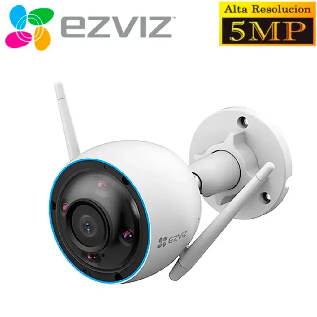 CAMARA TUBO EZVIZ H3 3K 5MP WIFI/LAN CON IA DETECCION HUMANA Y VEHICULO