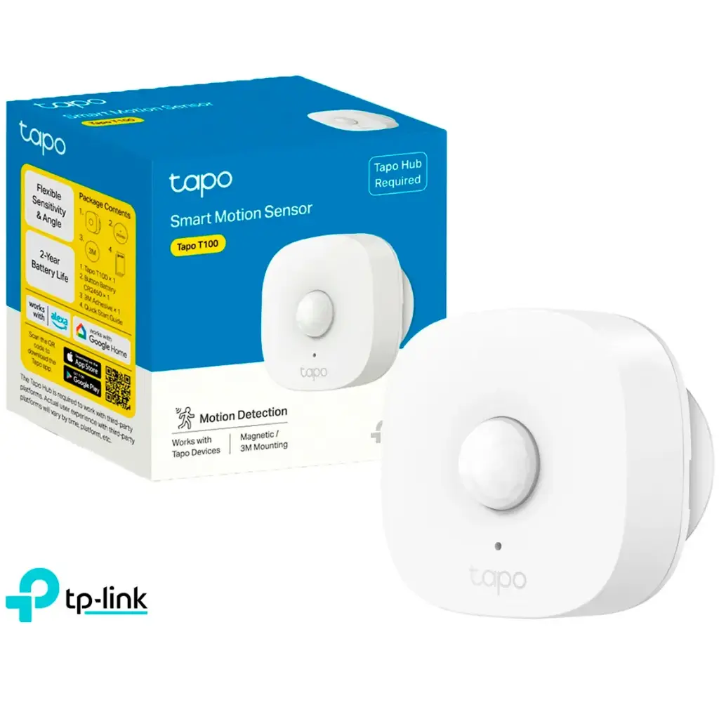 SENSOR DE MOVIMIENTO TAPO T100 COMPATIBLE CON HUB H100/H200