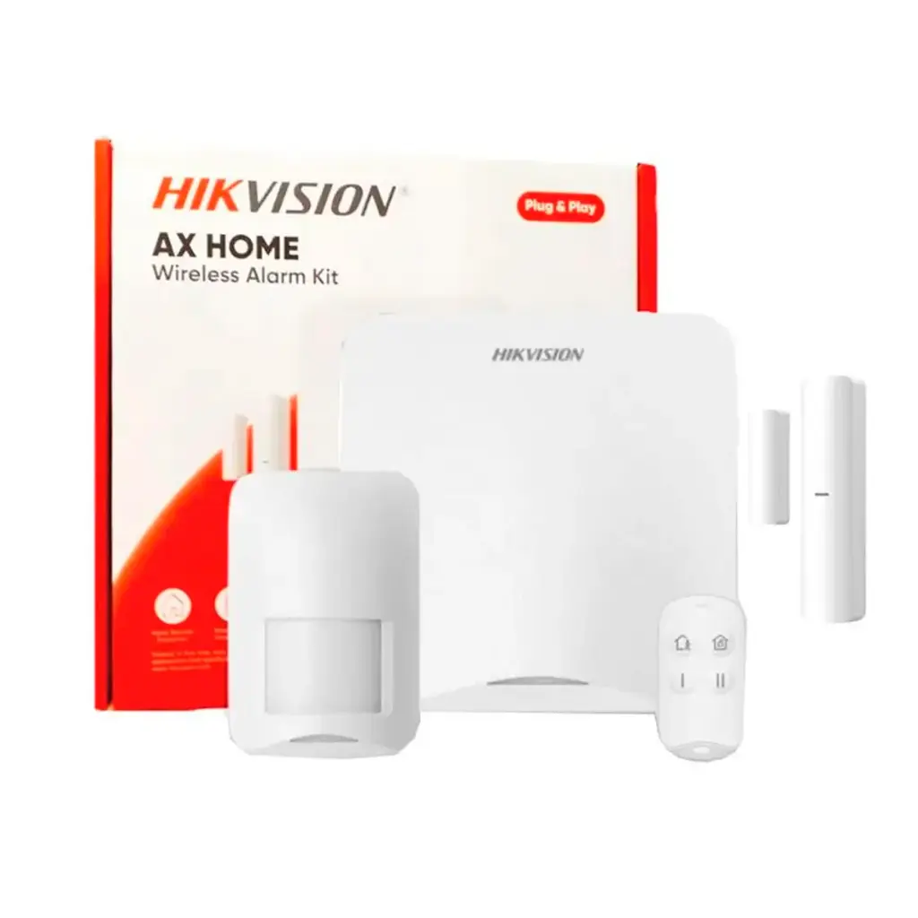 KIT ALARMA AX HOME WIFI 16 ZONAS. INC: PANEL, PIR, MAGN Y PULSADOR HK-DS-PA201P-KIT-16WB HIKVISION