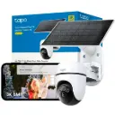 CÁMARA TAPO C630 KIT GIRATORIA 3K 5MP DE VIGILANCIA WI-FI SOLAR CON BATERÍA RECARGABLE 6700mAh Y DETECCIÓN IA | FULL COLOR EN LA NOCHE Y GRAN ANGULAR 130º 