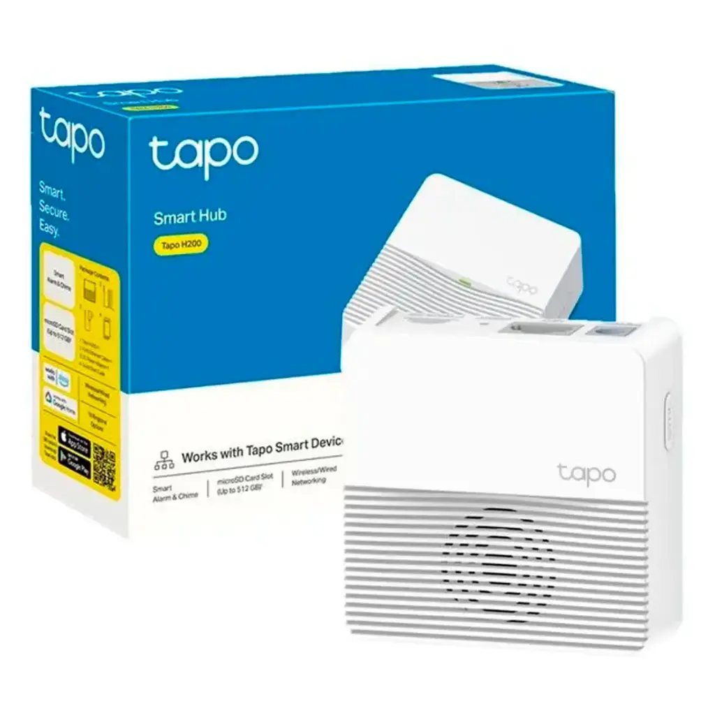 TAPO HUB H200 CONCENTRADOR PARA 64 SENSORES y 4 CAMARAS TAPO