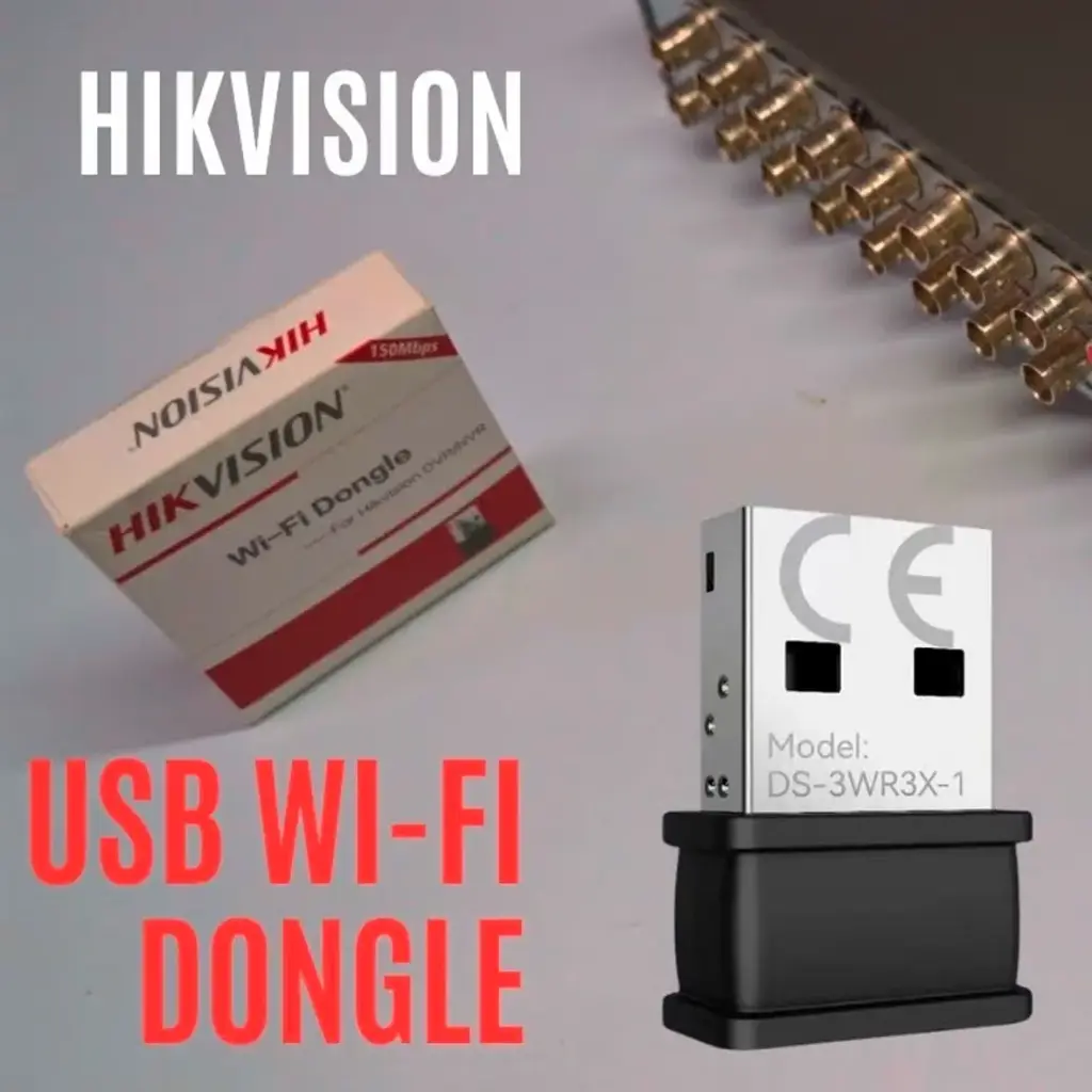 ADAPTADOR USB NANO | WIFI 6 CONECTIVIDAD WIFI A DVR (V. T/XT) Y NVR HIKVISION HK-DS-3WR3X-1