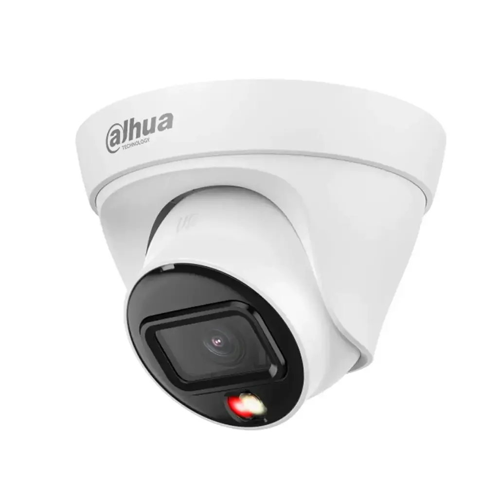 CAMARA IP DAHUA 2MP EYEBALL SMART DUAL LIGHT 30 METROS LENTE 28 MM WDR POE IP67 CON MICROFONO Y DETECCION DE PERSONAS DH-IPC-HDW1239T1-A-IL