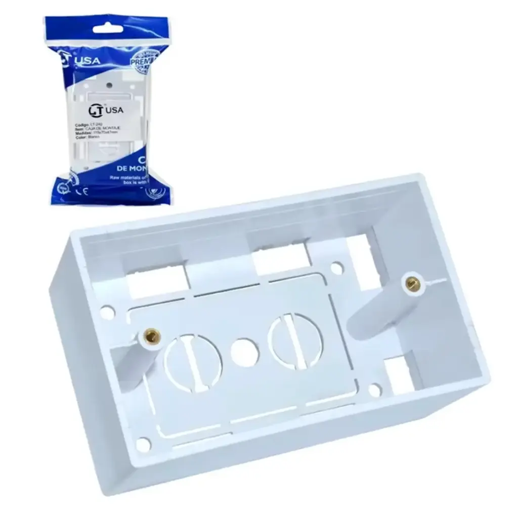 CAJA DE MONTAJE 4X2 BLANCA LT USA LT-240 