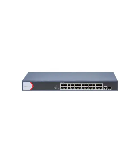 SWITCH ADMINIS 24 POE ALL 1000M (1G) + 1 UP RJ45 (1G) + 1 UP SFP (1G) - 230W BAJO CONSUMO HK-DS-3E1526P-EI/M HIKVISION