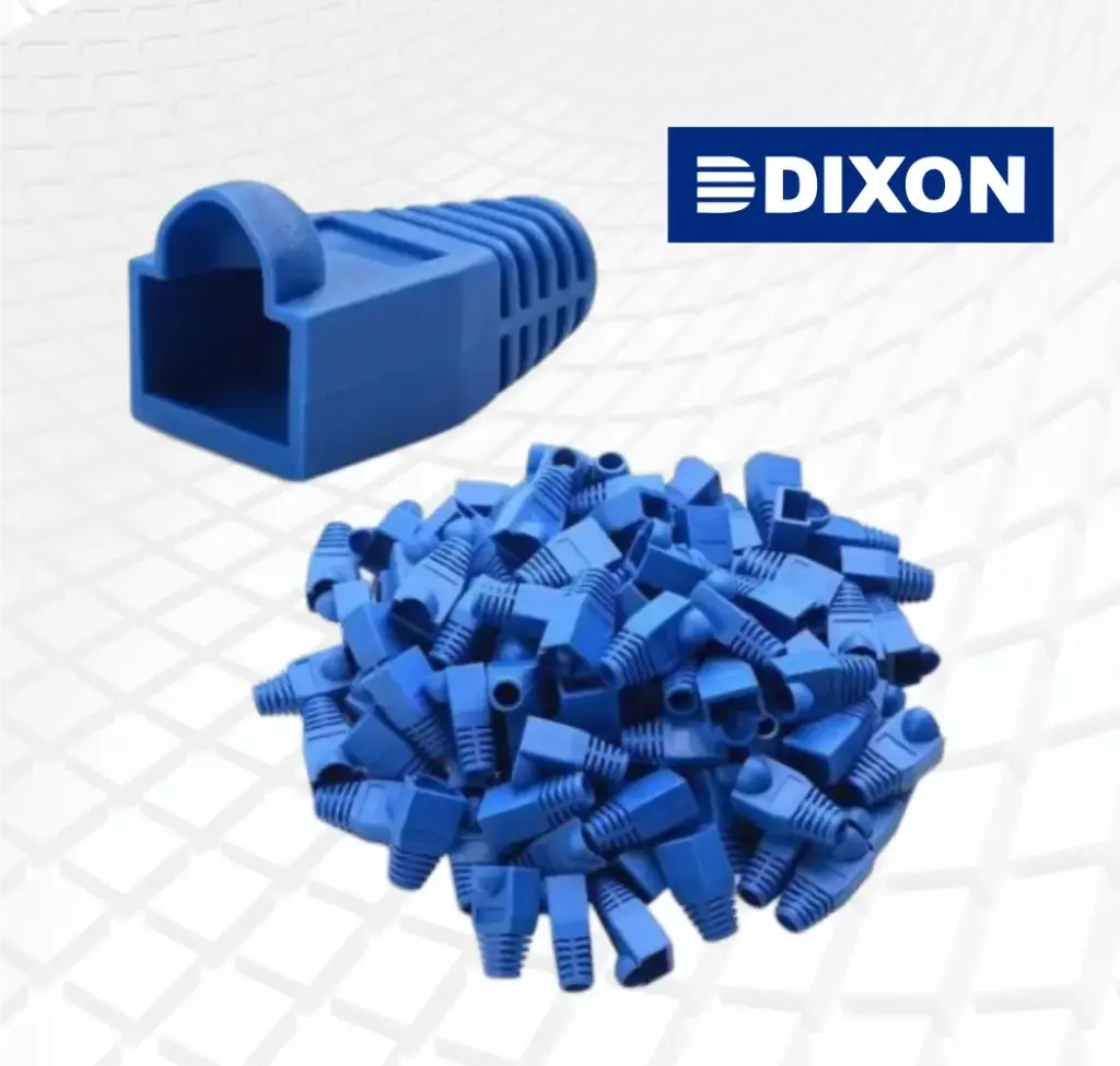 BOLSA (100un) DE CAPUCHAS PARA RJ45 DIXON 