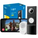 VIDEO PORTERO WIFI 3K 5MP | BATERIA 10,000mAH / 8-24V cableado  | NOTIFICACIONES | COLOR NIGHT TAPO D235