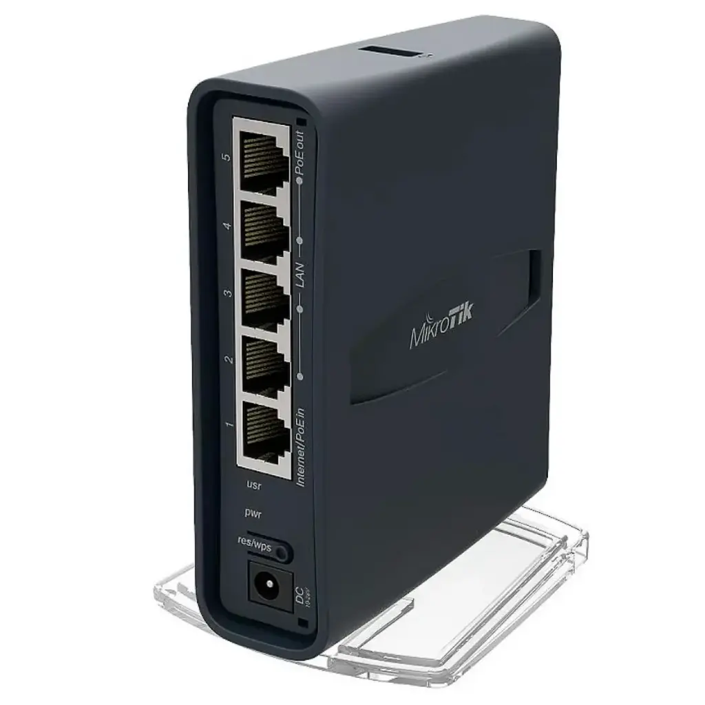 HAP AC2 - RBD52G-5HACD2HND- TC WITH 716MHZ CPU, 128MB RAM, 5 X GBIT LAN, BUILT-IN 2.4GHZ 802.11B/G/N DUAL CHAIN WIRELESS WITH INTEGRATED ANTENNA, BUILT-IN 5GHZ 802.11AN/AC