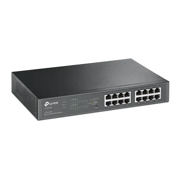 Switch Easy Smart de 16 Puertos Gigabit con 8 Puertos PoE+ TP LINK SG1016PE