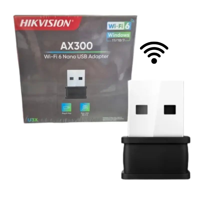 ADAPTADOR USB NANO WI-FI 6 AX300 HIKVISION HK-DS-3WRU3X