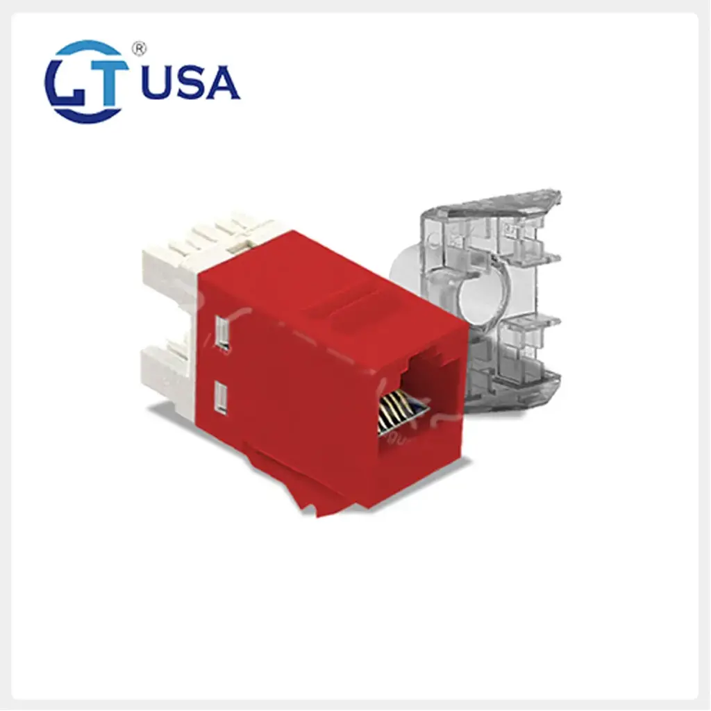 JACK RJ45 CAT6 MODULAR ROJO LT-USA