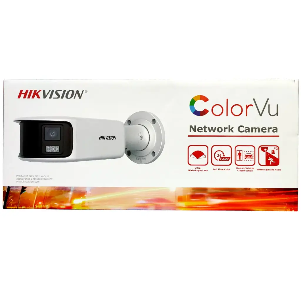 CAMARA TUBO IP 4MP EXTERIOR PANORAMICA C/AUDIO Y ALARMA | WDR 130dB | HIKVISION HK-DS2CD2T47G2P-LSU/SL 
