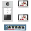 KIT VIDEO PORTERO IP DE 2 DEPARTAMENTOS HIKVISION FULL HD CON APP