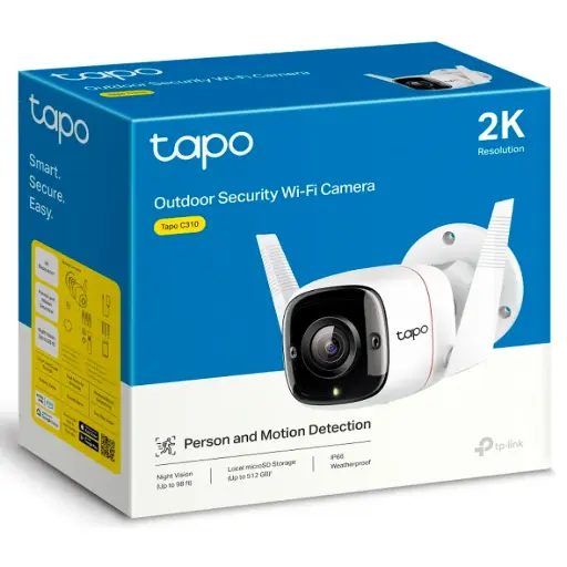 [TAPO C310] CAMARA TUBO EXTERIOR TAPO C310 3MP CABLE/WIFI