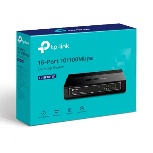 [TL-SF1016D] SWITCH DE 16 PUERTOS 10/100Mbps TP LINK TL-SF1016D