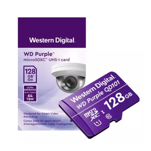 [WD-MICROSD-128GB] MICRO SD 128GB WESTERN DIGITAL PURPURA