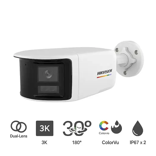 [HK-DS2CE12KF3TP-DLS] CAMARA TUBO PANORAMICO 5MP 3K SMARTHYBRID COLOR VU HK-DS2CE12KF3TP-DLS HIKVISION